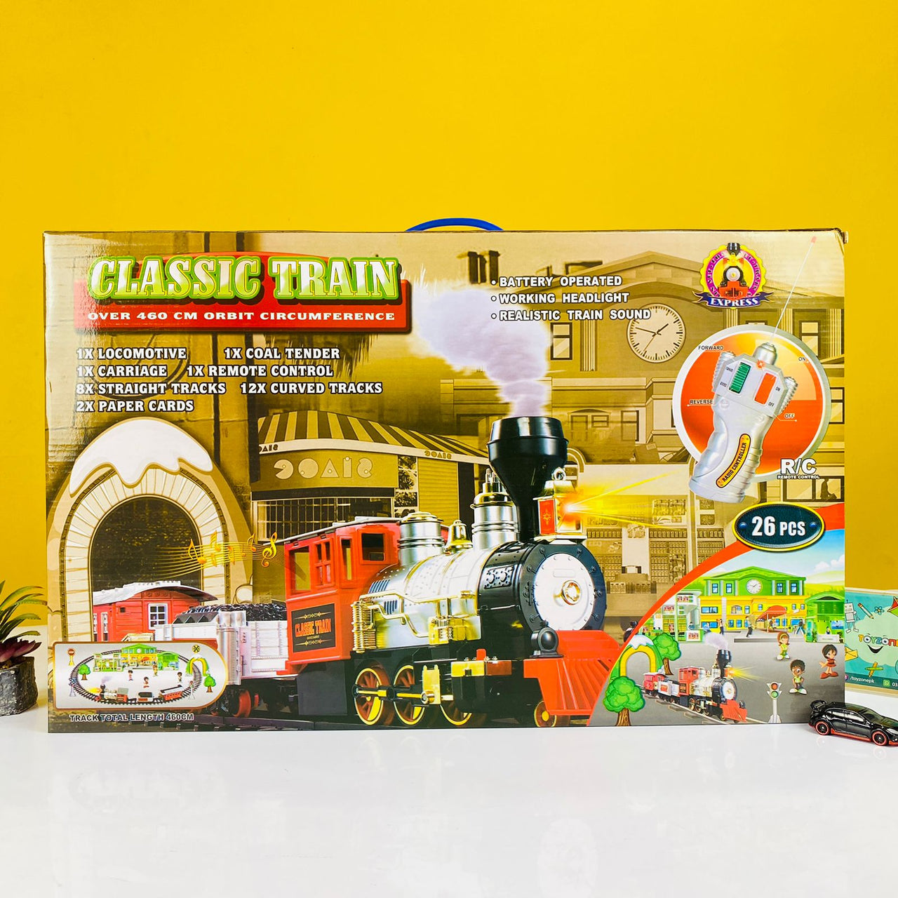battery operated remote control classic train