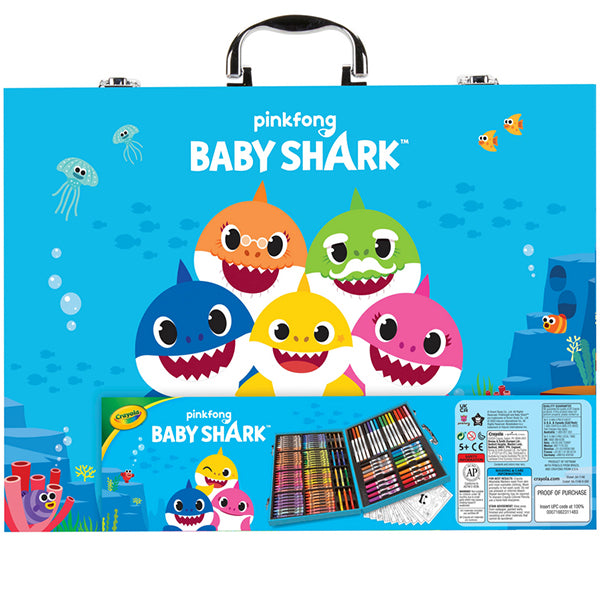 crayola baby shark inspiration art case