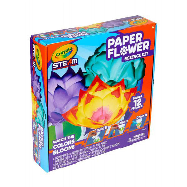 crayola paper flower science kit color changing flowers gift for kids