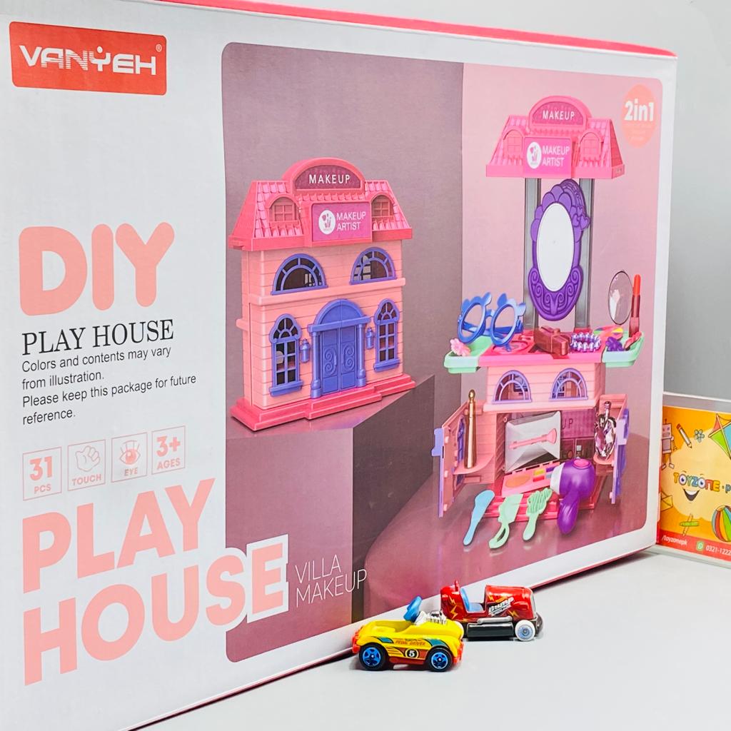 DIY 2 In 1 Play House And Villa Makeup