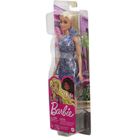 Thumbnail for glitz barbie doll blonde hair with blue dress silver platform shoes