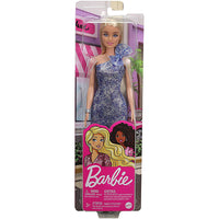 Thumbnail for glitz barbie doll blonde hair with blue dress silver platform shoes