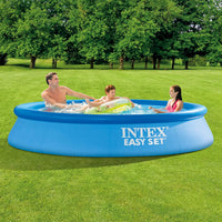 Thumbnail for intex easy set inflatable puncture resistant pool 10x24