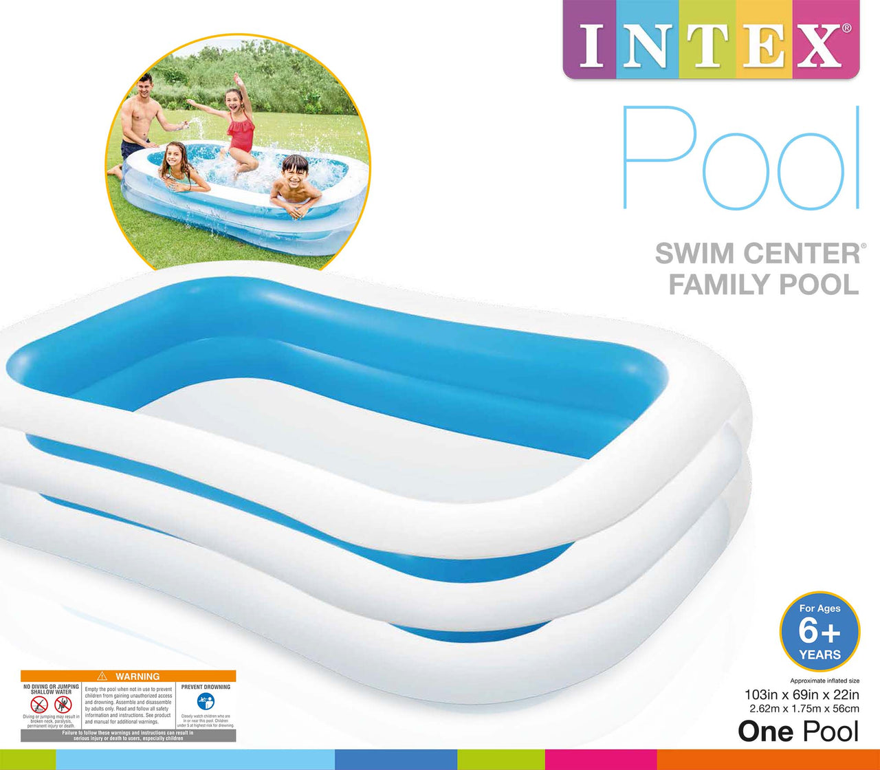 intex swim center family pool 103 l x 69 w x 22 h