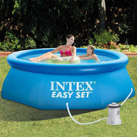 Thumbnail for intex 28122 10ftx30 easy set swimming pool with filter pump