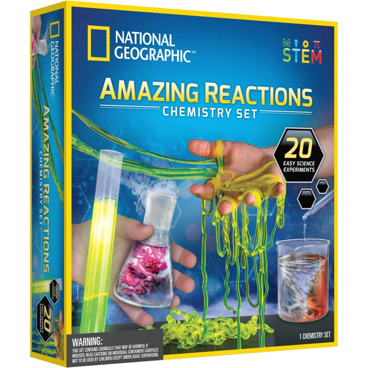 National Geographic Amazing Reactions Chemistry Set