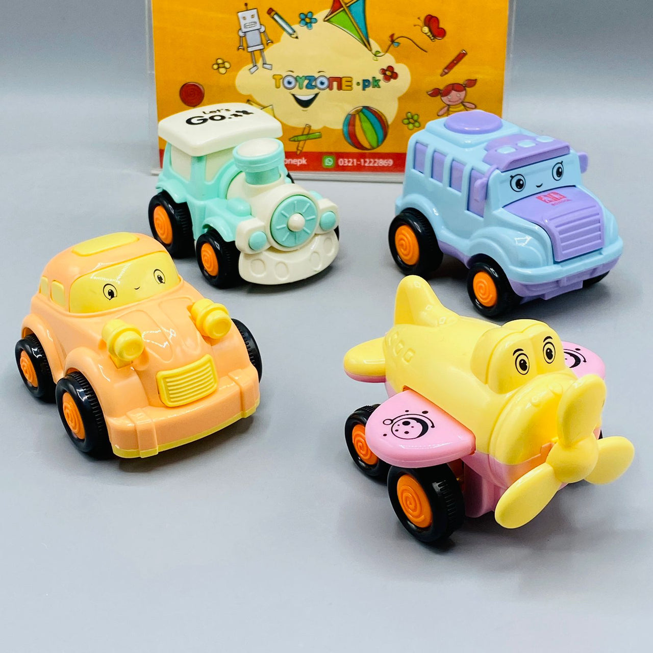 push and go friction powered cars assortment