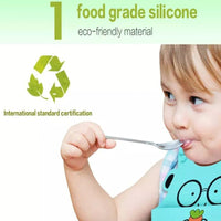 Thumbnail for silicone baby meal bib
