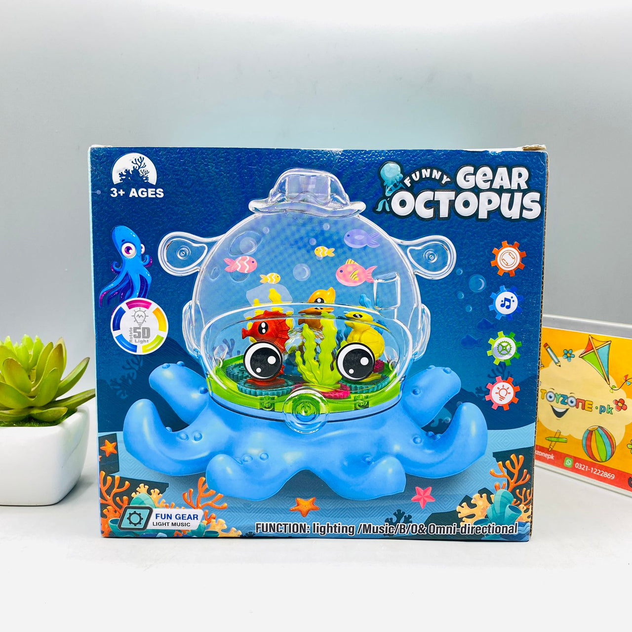 Battery Operated Octopus Gear Toy
