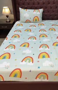 Thumbnail for Cute Rainbow kids Bedsheet