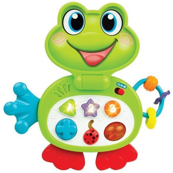 winfun cute frog laptop toy for kids