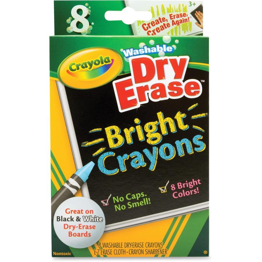 crayola dry erase bright crayons