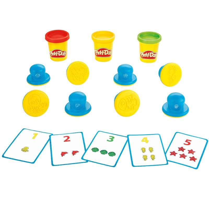 play doh shape and learn numbers and counting