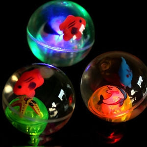 led flashing bouncy crystal balls for kids pack of 4