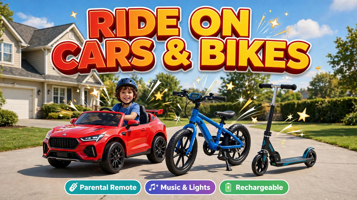 Ride On Cars Bikes and Scooters collection banner