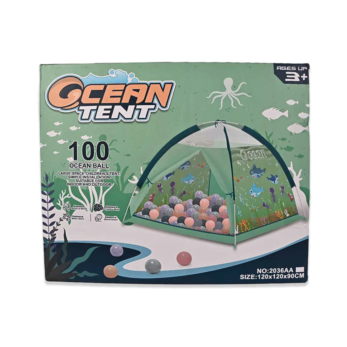 Ocean Tent House With 100 Balls