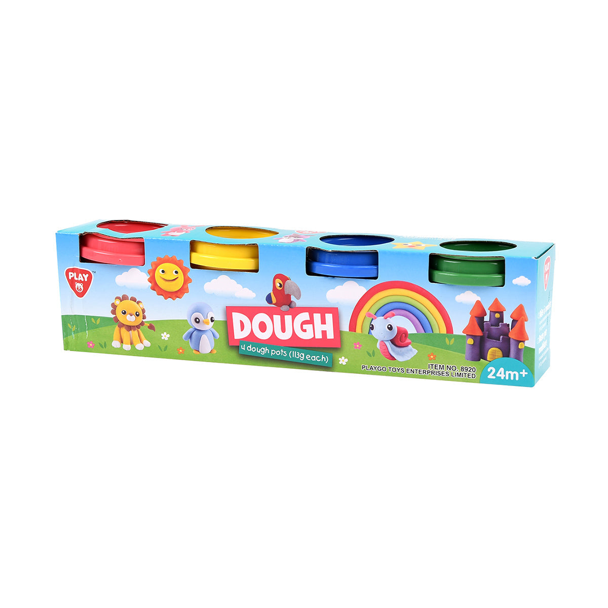 PlayGo Dough Plasticine Jars Set Of 4