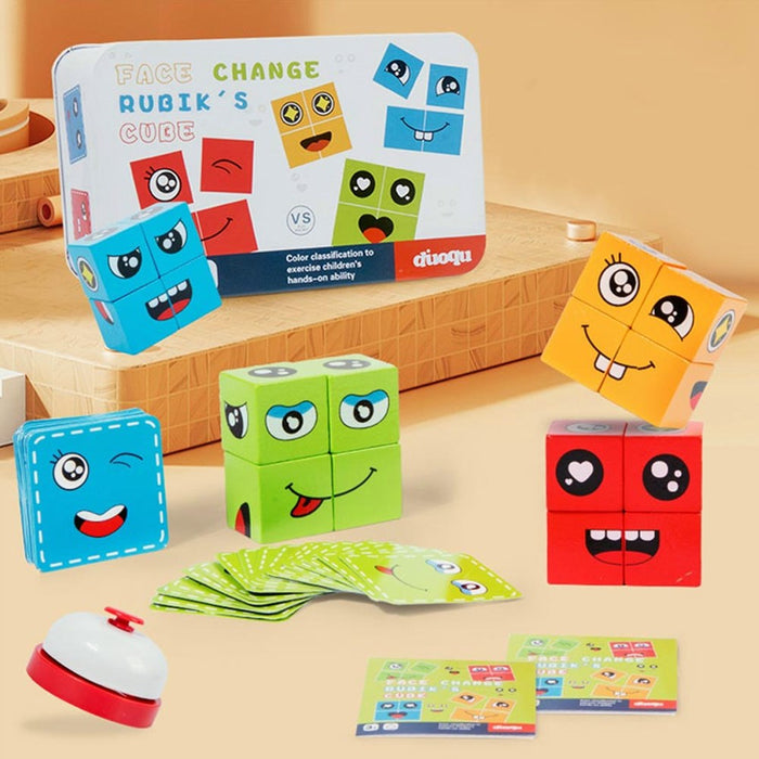 Multiplayer Fun Face Changing Puzzle Game
