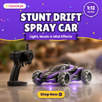 Thumbnail for Remote Control Multiplayer Stunt Drift Spray Car 1:12 Scale