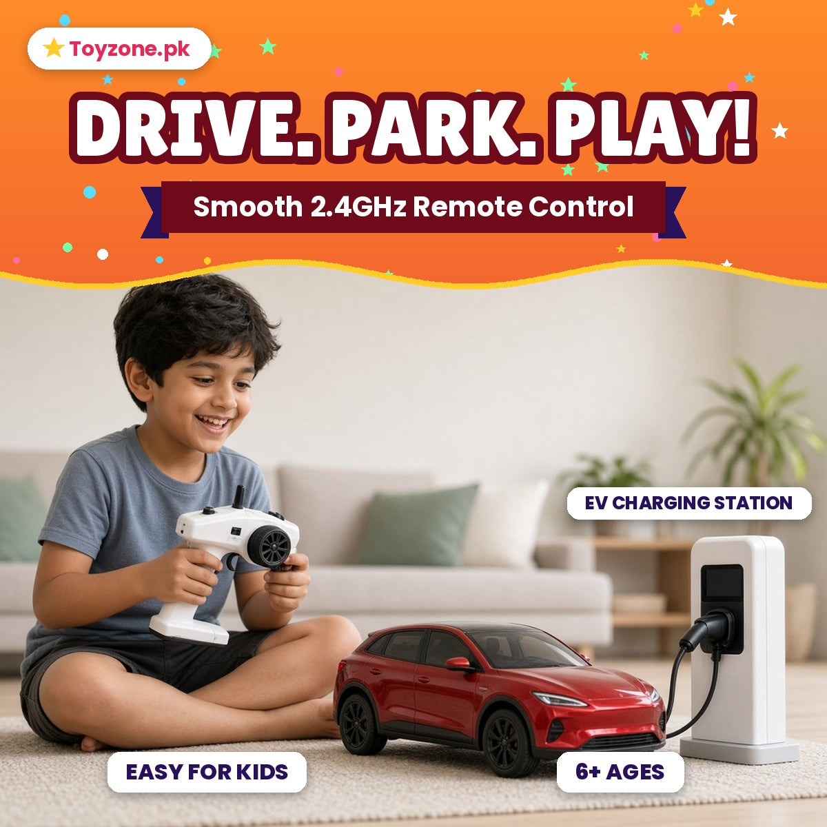 Remote Control New Energy 3 Sedan Racing Car 2.4GHz