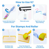 Thumbnail for Cosmic World Water Mat With Different Painting Tool