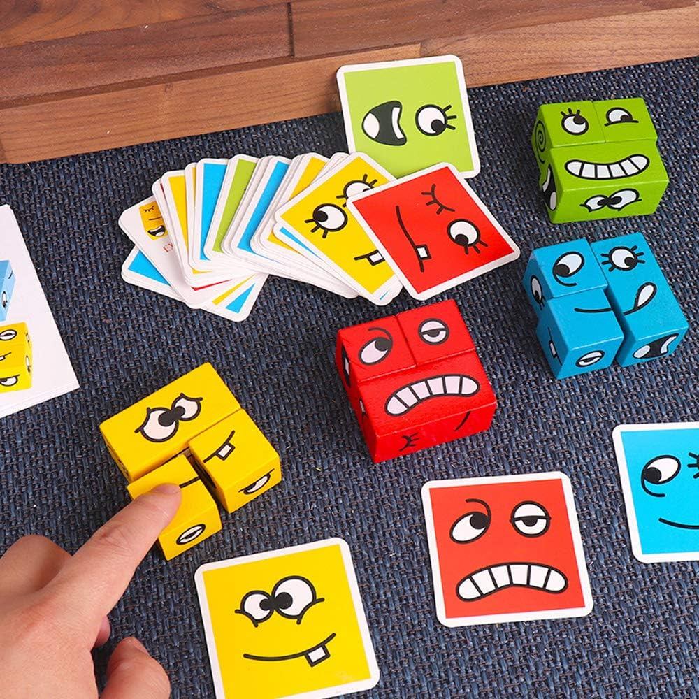 Multiplayer Fun Face Changing Magic Cube Puzzle Game
