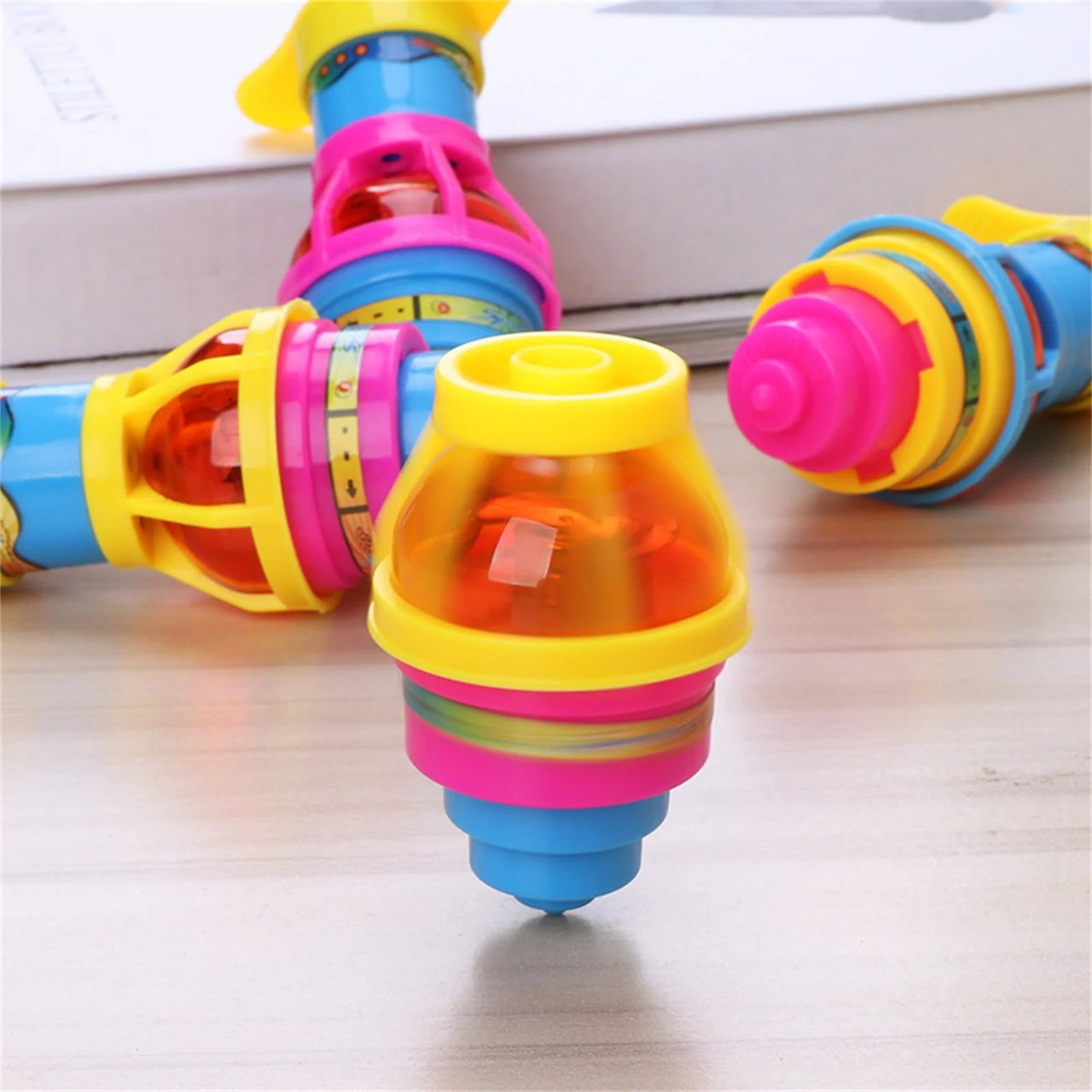 (2 Pcs) LED Glowing Top With Light And Sound