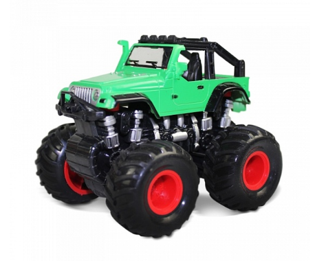 Friction 4WD Big Wheel Monster Jeep Toy