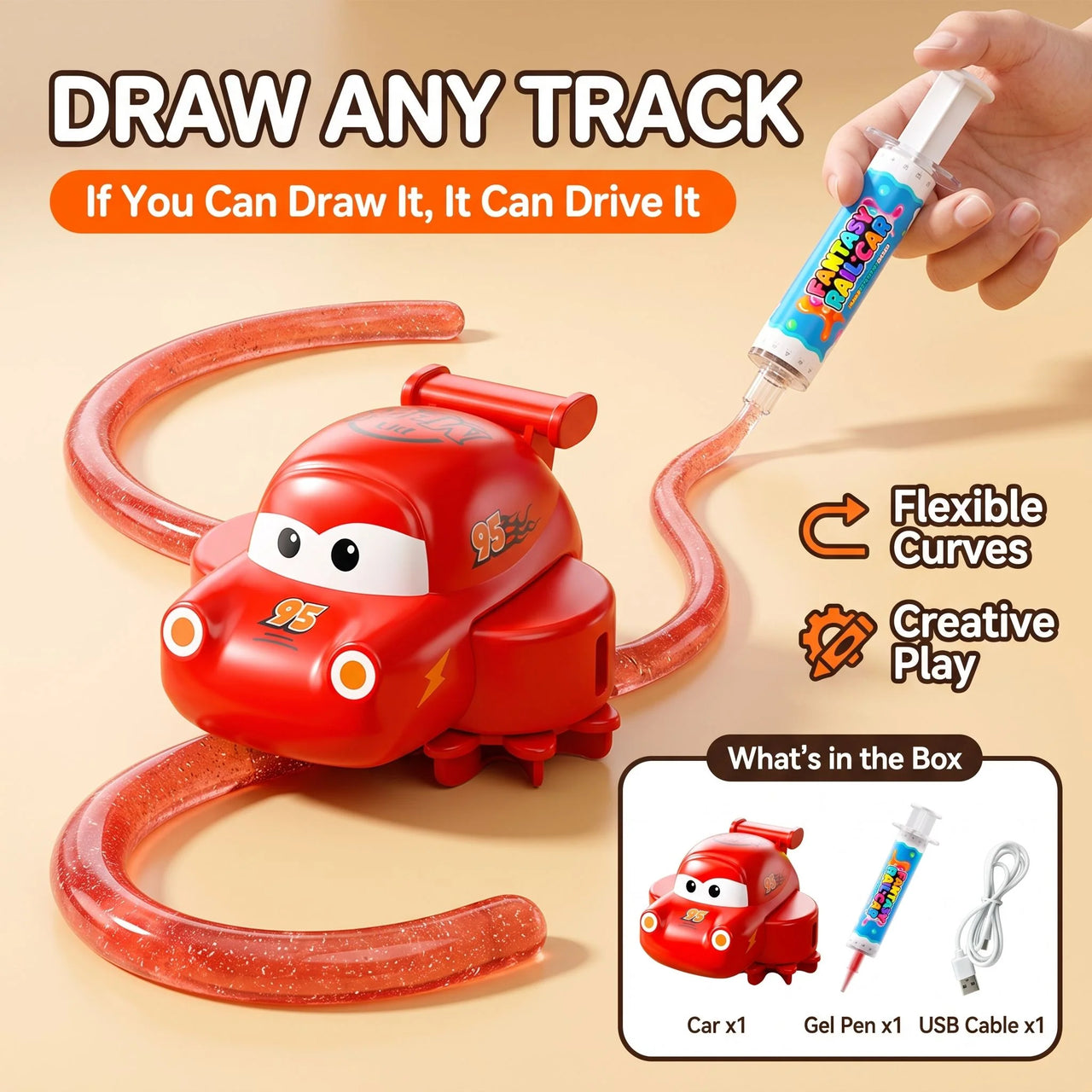 Magic Slime Track Car DIY Track Making Toy