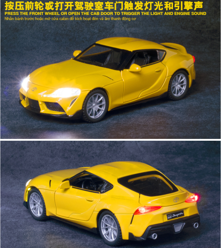 1:32 Toyota Supra Die-Cast Vehicles Alloy Model Car