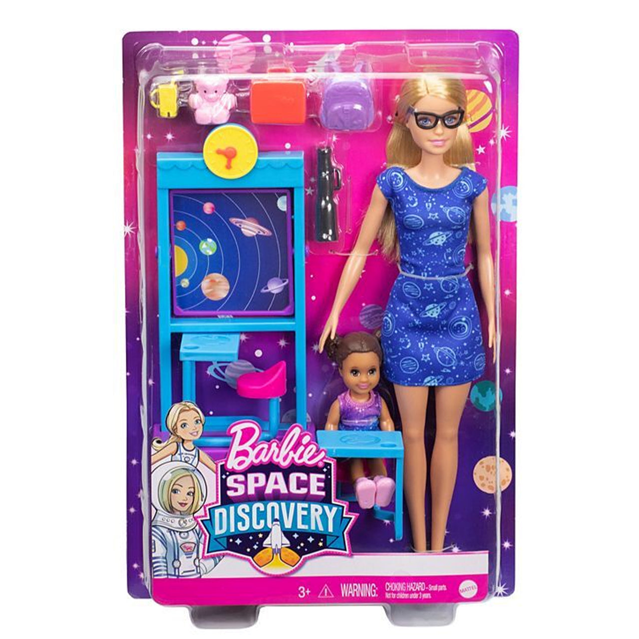 Barbie Space Discovery Science Classroom Playset with Small Student Doll