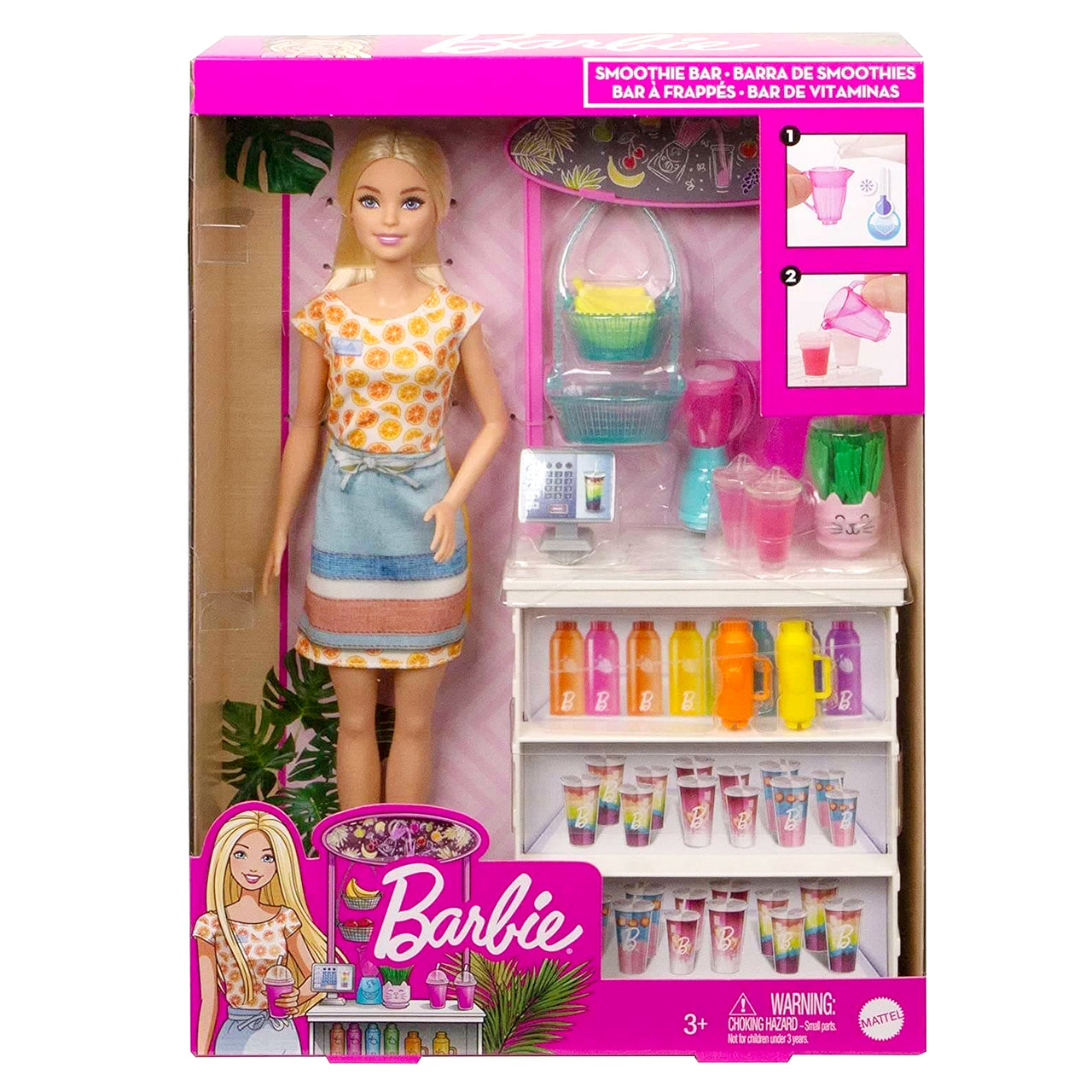 Barbie Smoothie Bar Doll Playset with Accessories
