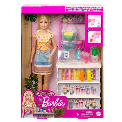 Barbie Smoothie Bar Doll Playset with Accessories