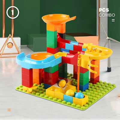 77 Pieces Marble Run Building Blocks Set
