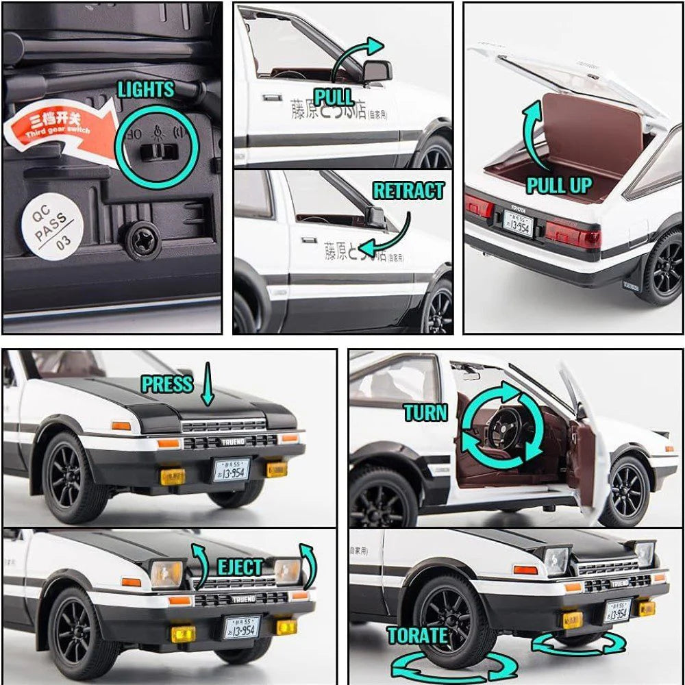 1.24 Scale Toyota AE86 Diecast Car
