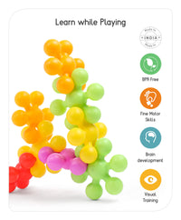 Thumbnail for 36 Piece Snowflake Building Block With 12 Different Color