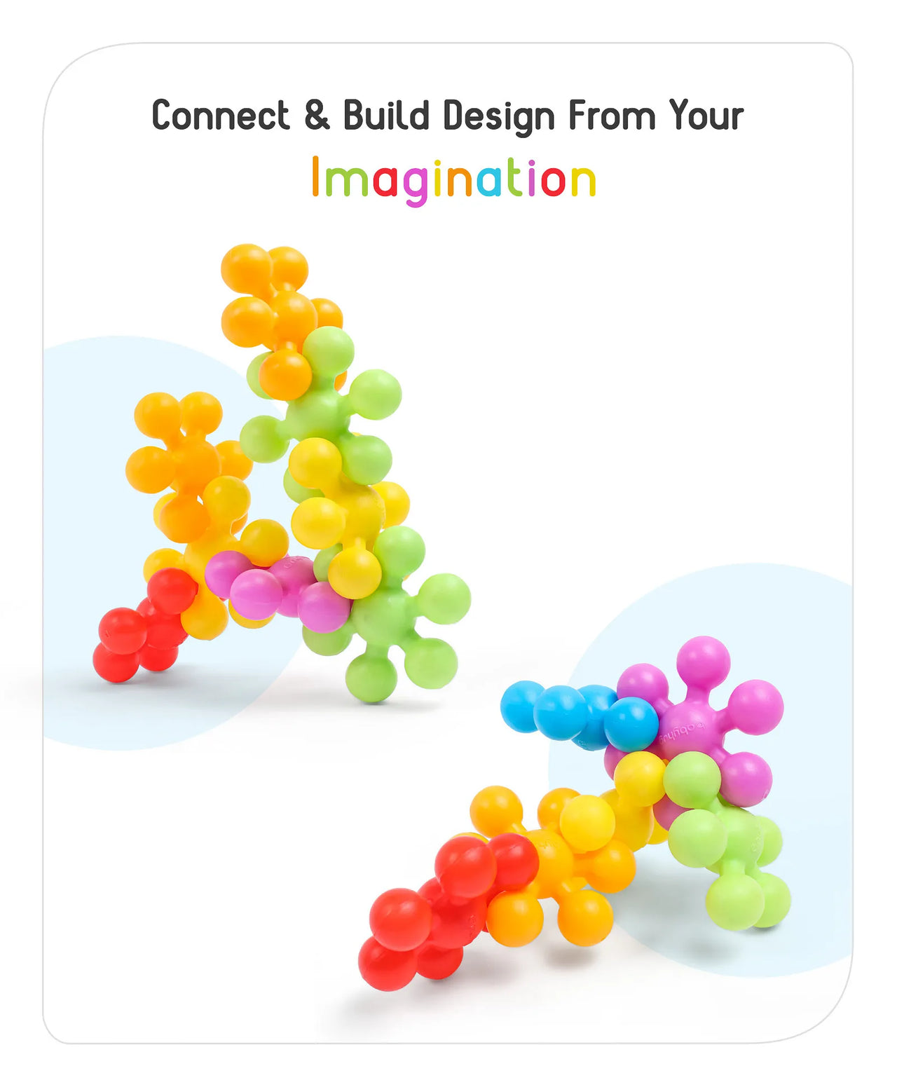 36 Piece Snowflake Building Block With 12 Different Color