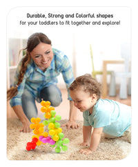 Thumbnail for 36 Piece Snowflake Building Block With 12 Different Color