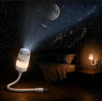 Thumbnail for 2 in 1 USB-Powered Moon Light Projector Night Lamp With 3 Different Disk