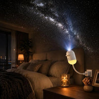 2 in 1 USB-Powered Moon Light Projector Night Lamp With 3 Different Disk