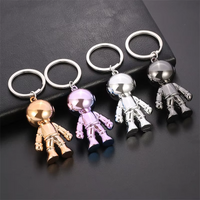 Thumbnail for 2Pcs Hip Hop 3D Astronaut Metal Keychain