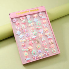 Kids Girl Cartoon Makeup Rings