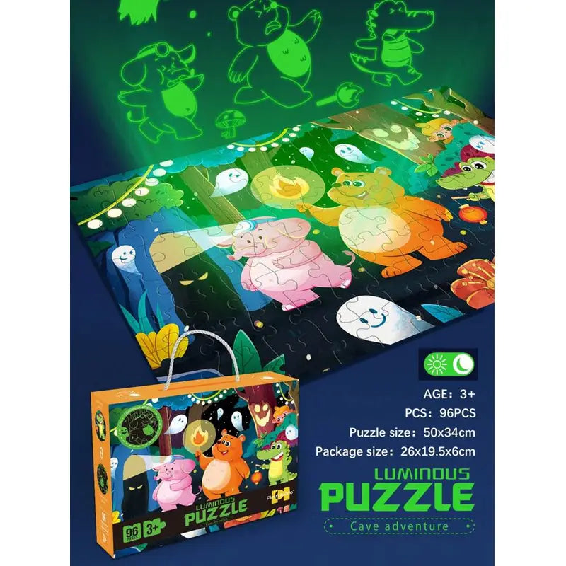 Paper Material Luminous Jigsaw Puzzle for Kids