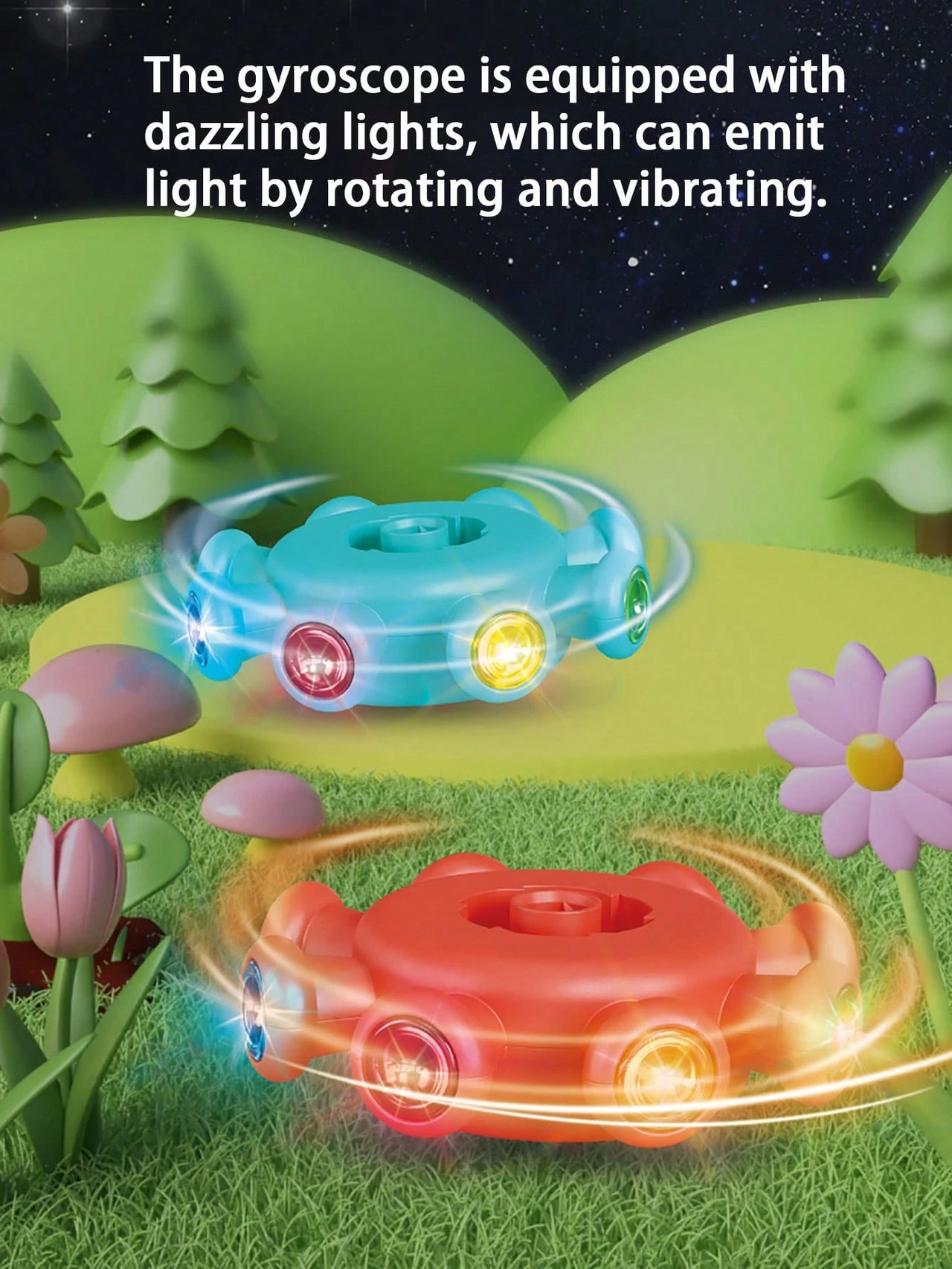 3 in 1 Gyro Octopus with Light