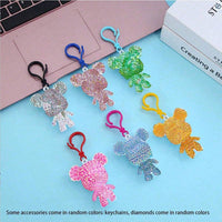 Thumbnail for Bear Creative Keychain with Diamond Stone