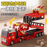 Thumbnail for Fire Track Set With 6Pcs Mini Metal Cars With Light and Sound
