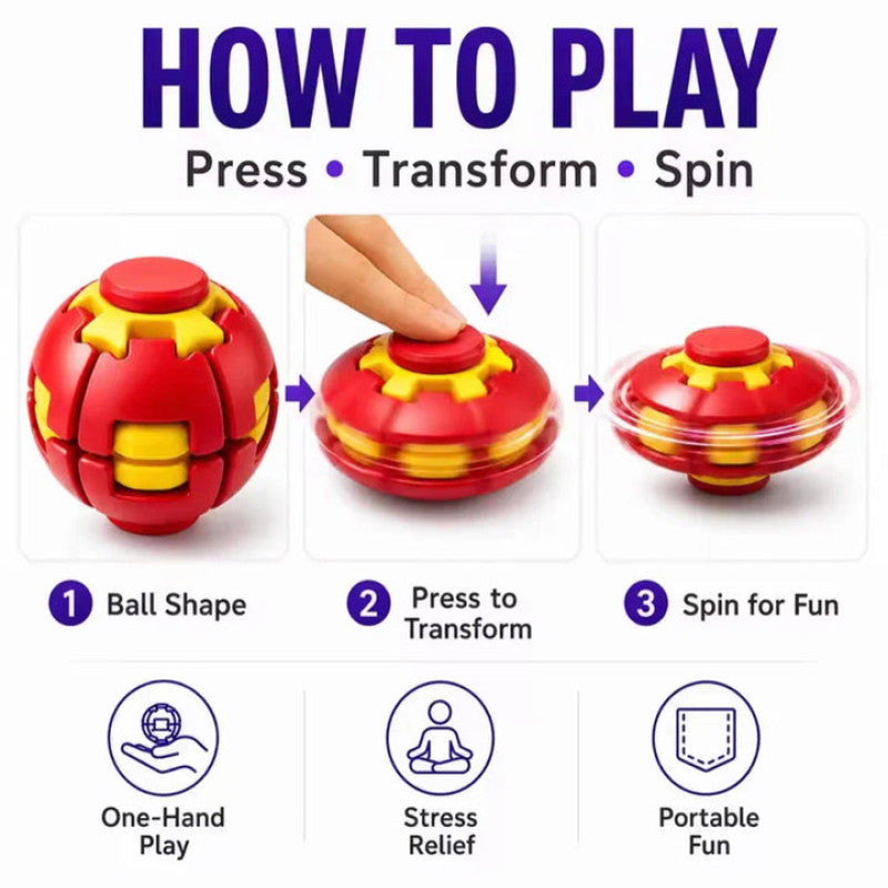 Top Spin Gyroball Spinning Ball Toys