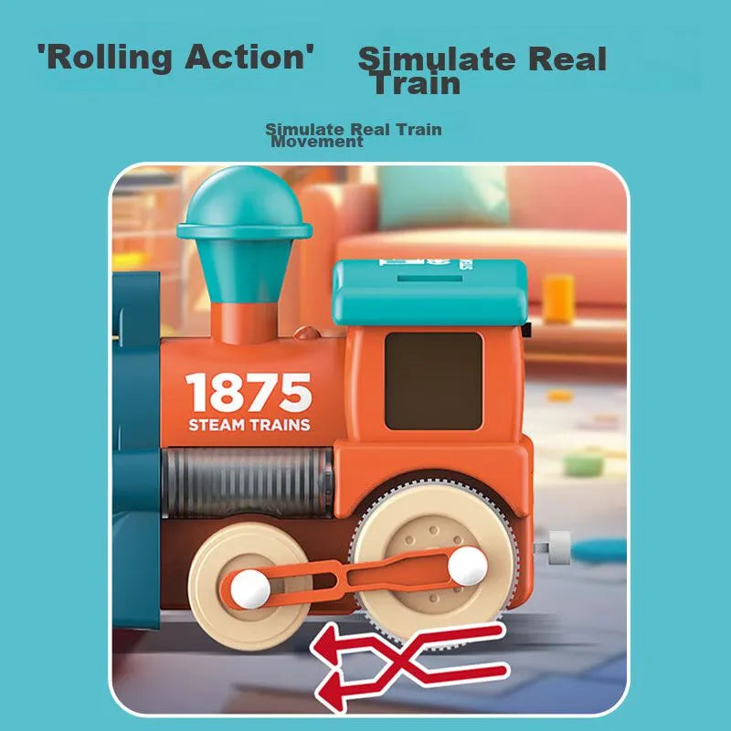 Magnetic Train Track Set With Light And Sound