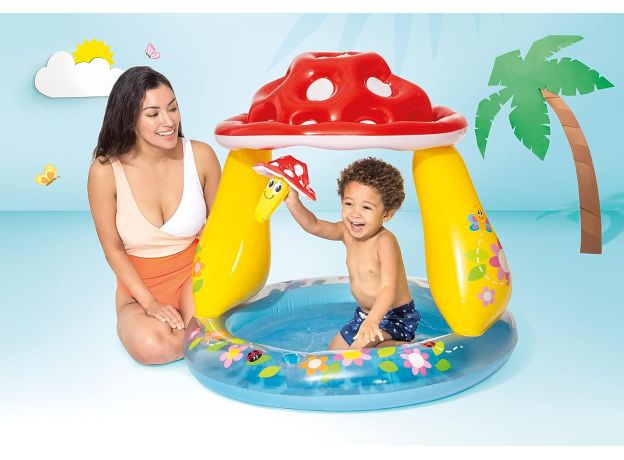 Mushroom Sunshade Inflatable Baby Swimming Pool