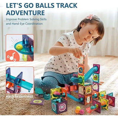107Pcs Magnetic Tiles Block Set